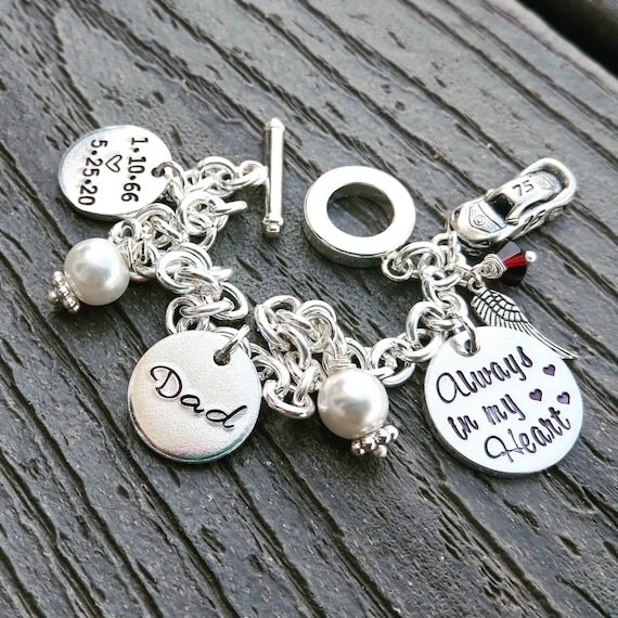 Dad on sale memorial bracelet