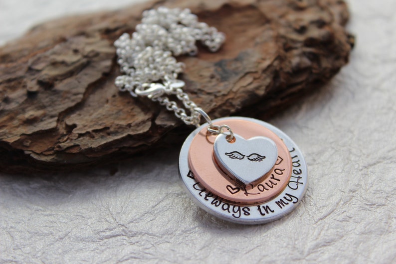 Forever With The Angels Always In My Heart - Personalized Memorial Acrylic Ornament - Memorial Gift Idea - Upload Photo main image 1
