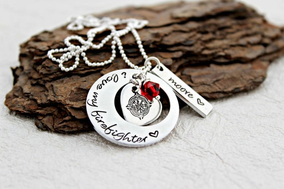 Firefighter Wife Necklace Love My 