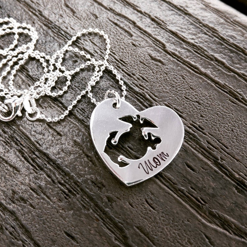 Custom Marine Mom Necklace