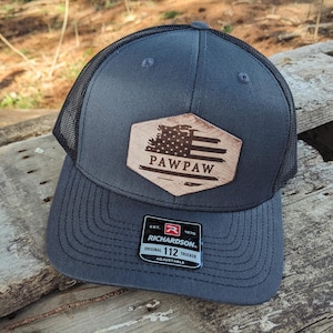 Pawpaw Hat, Personalized Hat, Richardson Hat, American Hat, Papa Hat, Grandpa Hat, Pop Hat, Father&#39;s Day Gift, Dad Hat, Uncle Hat, Bonus Dad