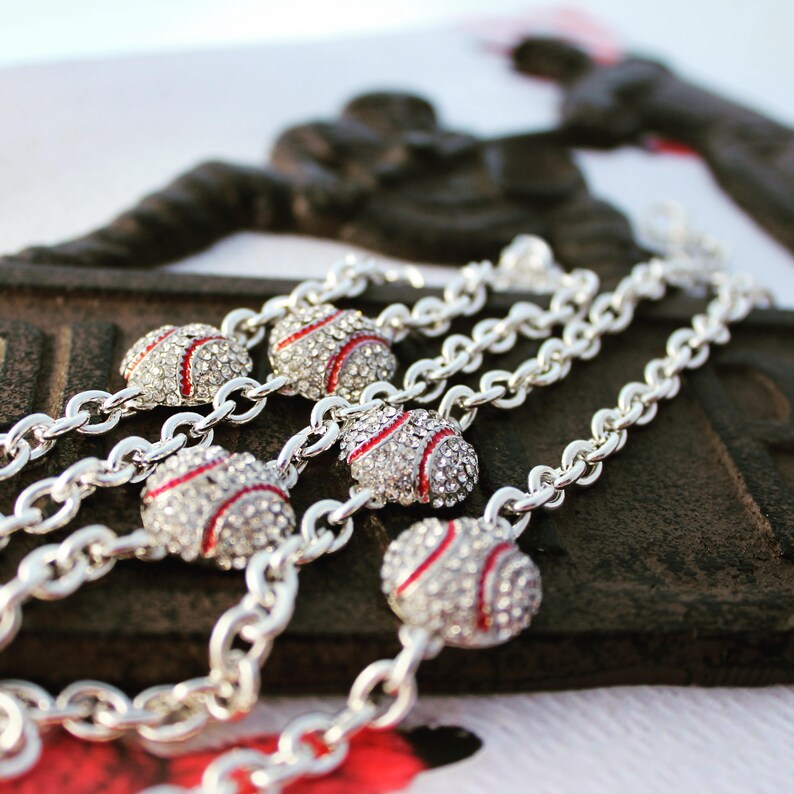 Baseball Bracelet Baseball Jewelry Homerun Bracelet Etsy