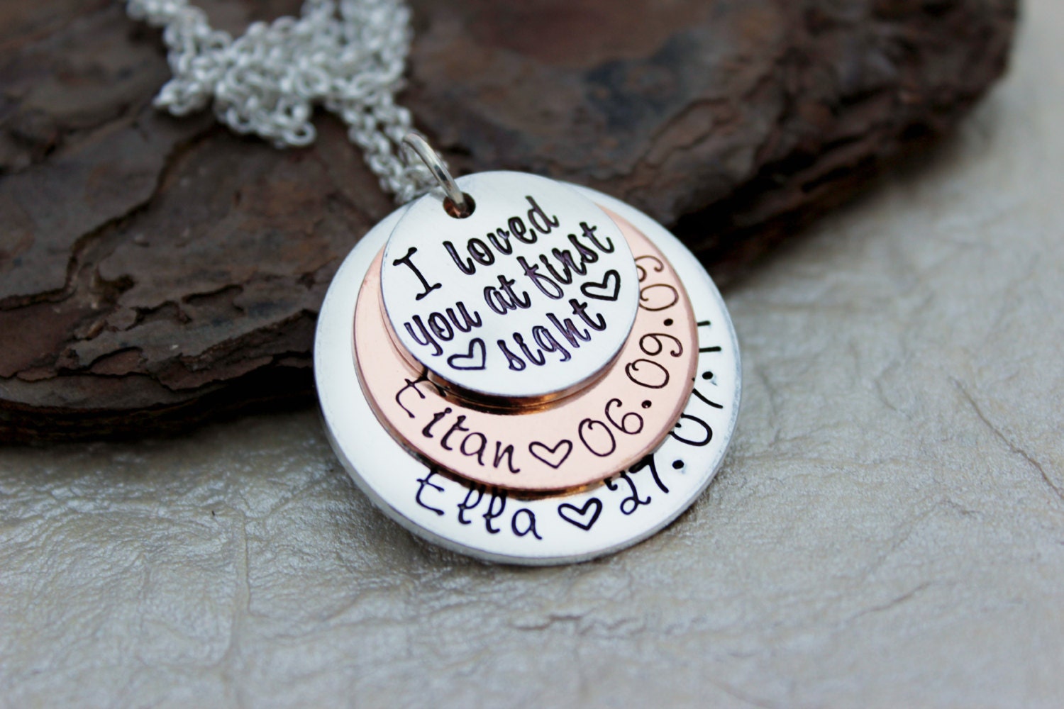 Personalized Mom Necklace Mommy Jewelry 