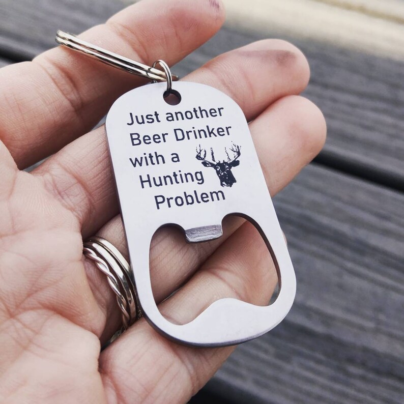 Hunting Keychain Bottle Opener Hunting Gift Duck Hunter Etsy