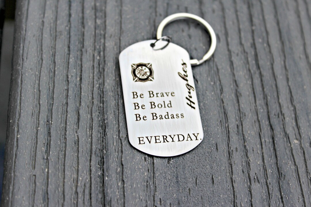 Police Keychain, LEO, Cop Husband Gift, Hand Stamped Law Enforcement Key Chain Police Officer Gift, Police Academy Graduation, Protect Serve