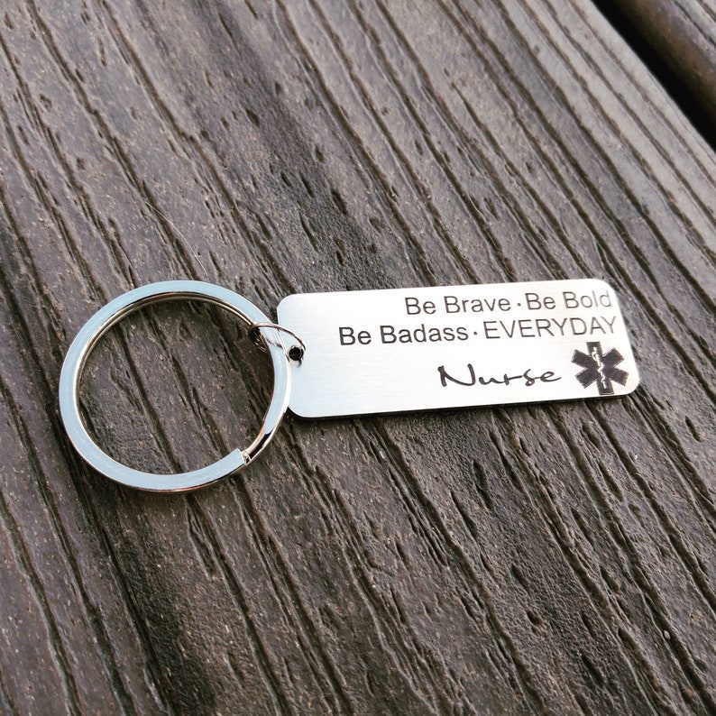 CHOORO Nurse Keychain – "Nurse In Progress" Stainless Steel Charm, Gift For Nursing Students & Graduates