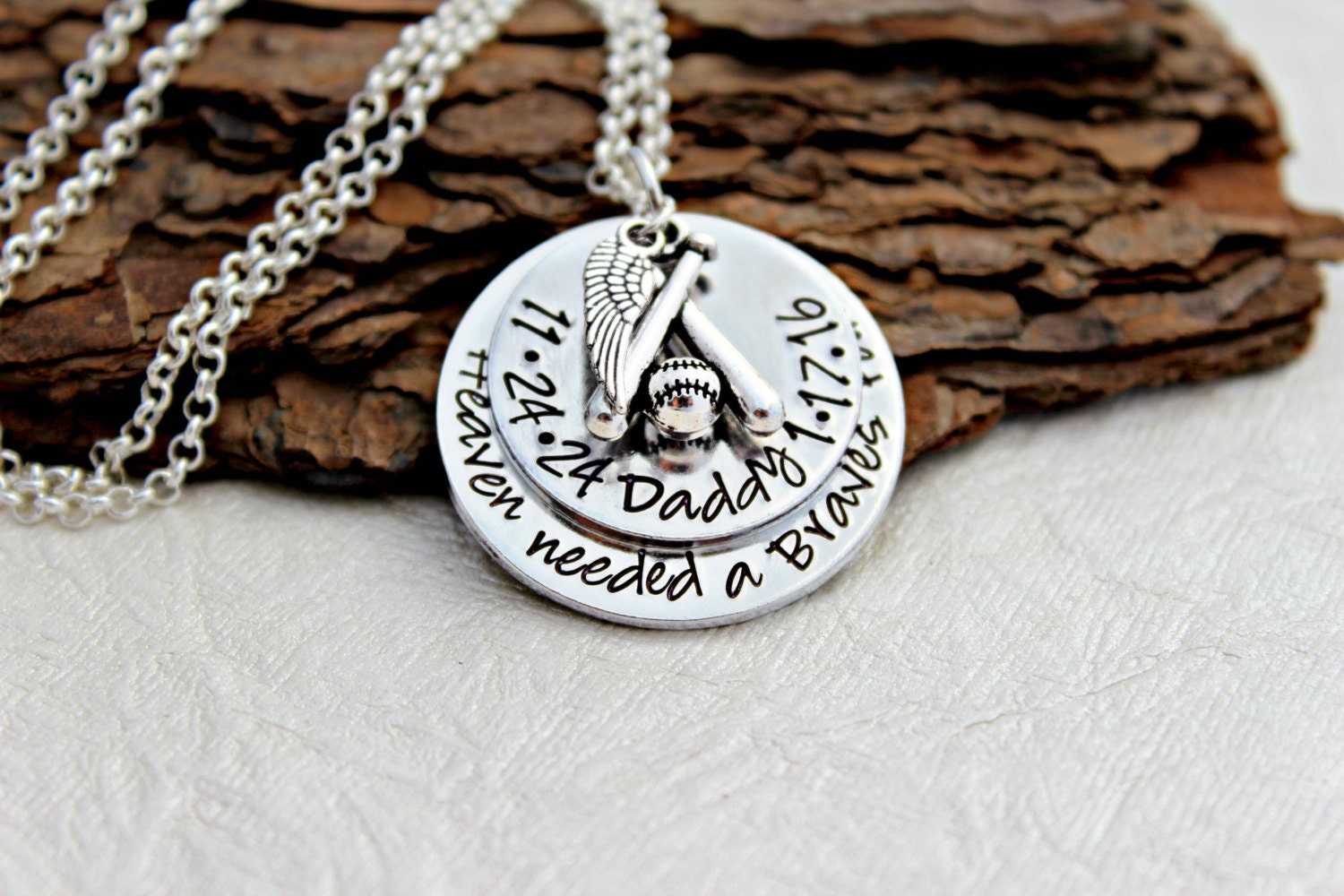 Memorial Jewelry Dad Memorial Necklace Loss of Loved One Etsy