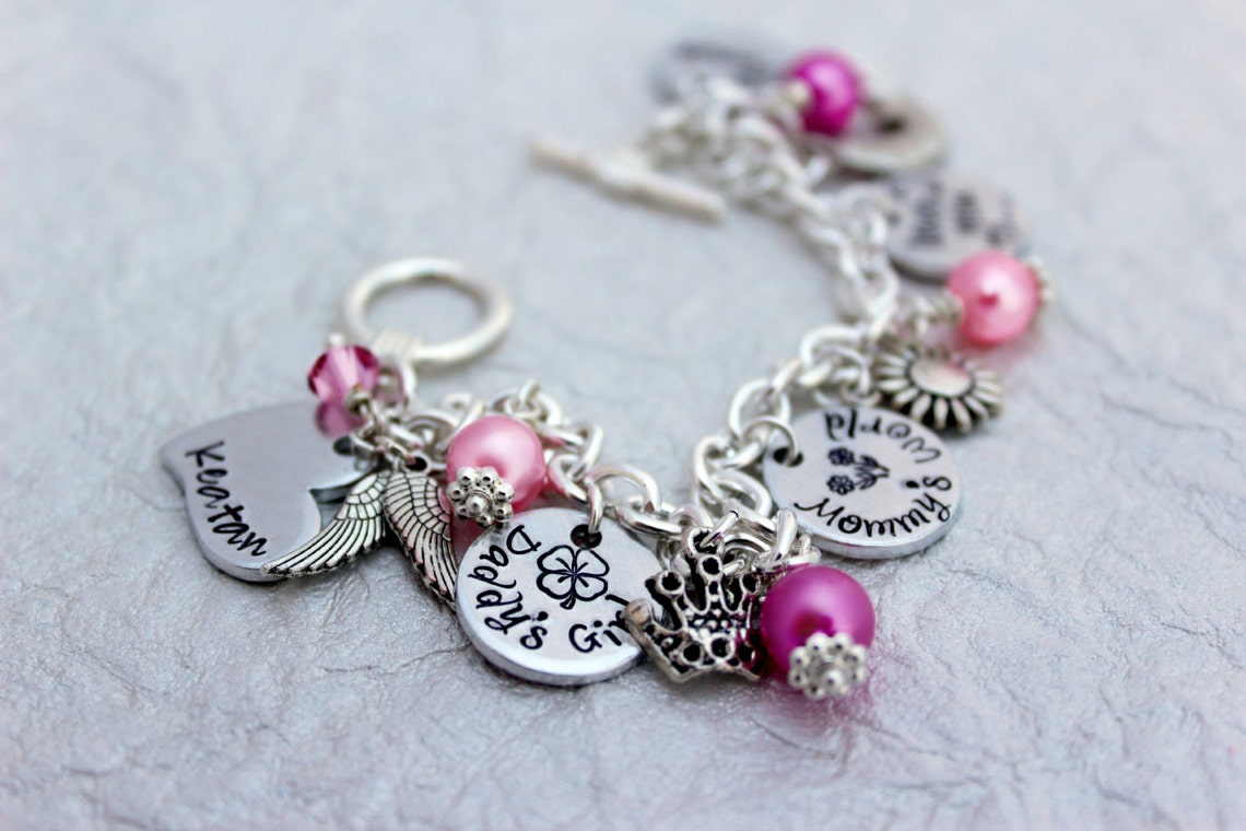 Daddy's Little Girl Bracelet Love you to the moon Etsy