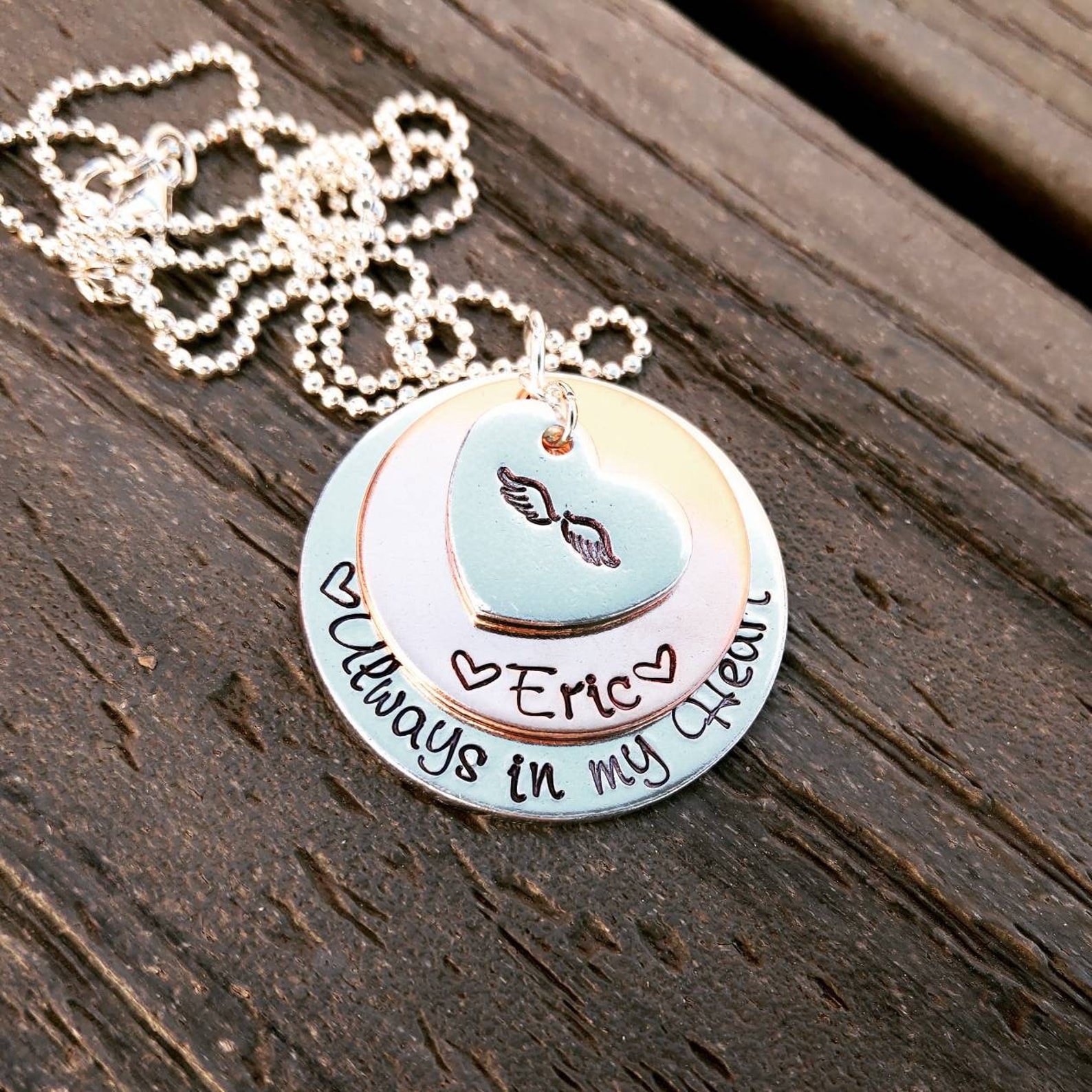 Forever With The Angels Always In My Heart - Personalized Memorial Acrylic Ornament - Memorial Gift Idea - Upload Photo