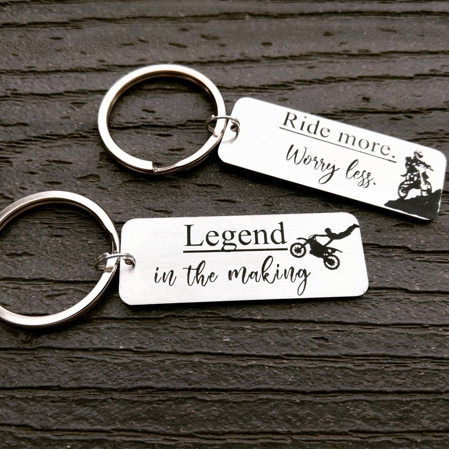 Dirt Bike Gift Motocross Keychain Boyfriend Gift Braaap Etsy