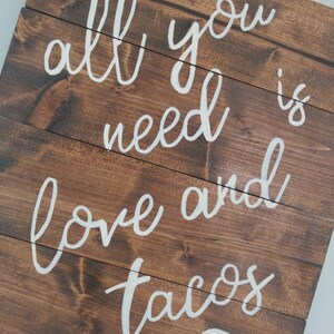 Rustic Taco Sign Taco Bar Sign Wedding Sign Wedding Decor Rustic Decor Wooden Sign ...