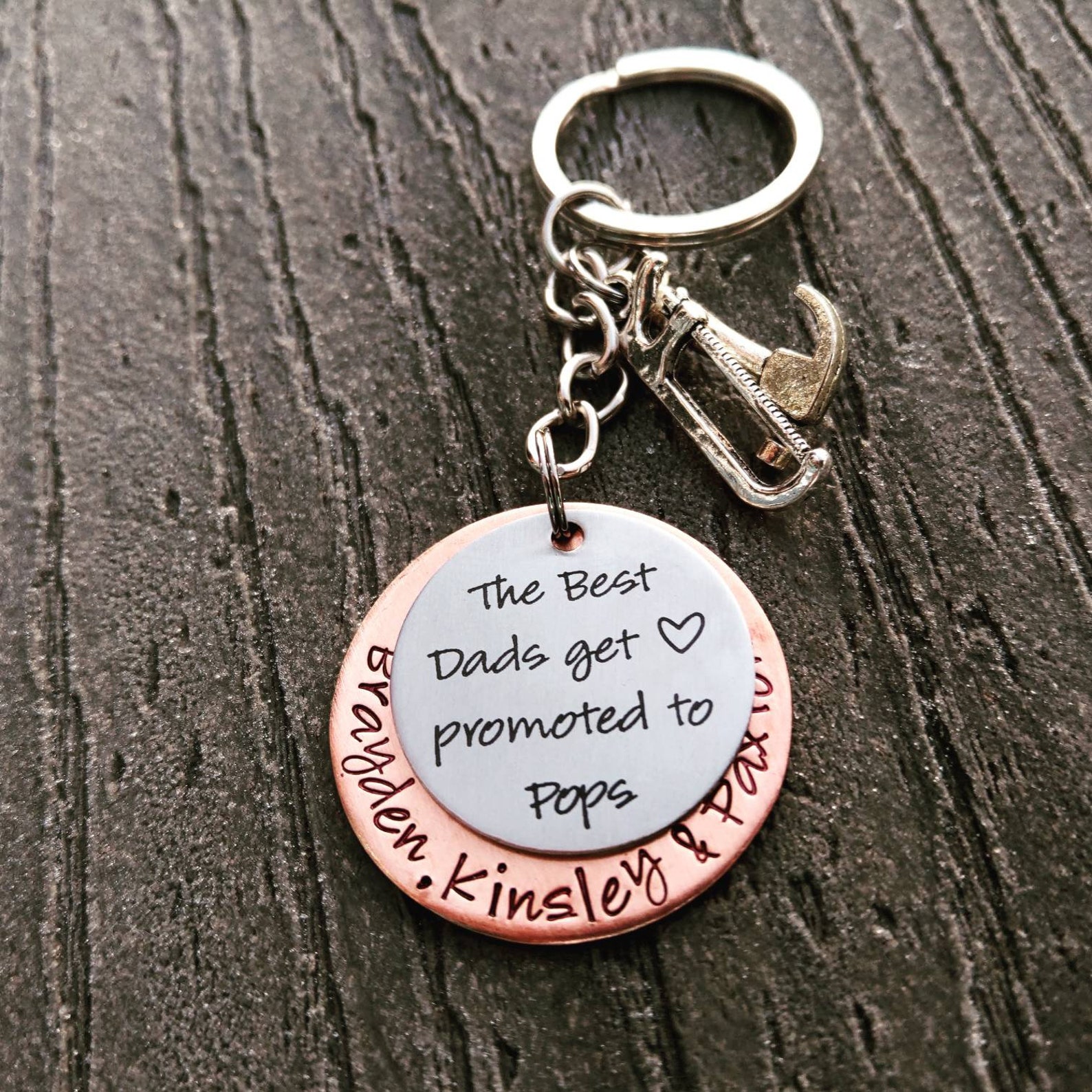 Best Grandpa Keychain Grandpa Keychain Grandpa Gift Papa Etsy