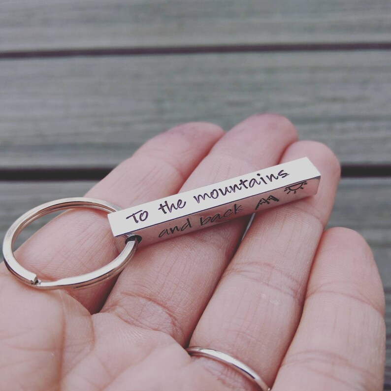 Personalized Keychain Bar Personalized Keychain Custom Etsy