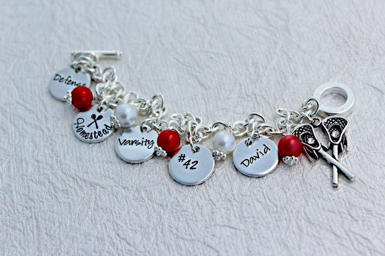 Lacrosse Bracelet Lacrosse Mom Jewelry Lacrosse Jewelry Etsy