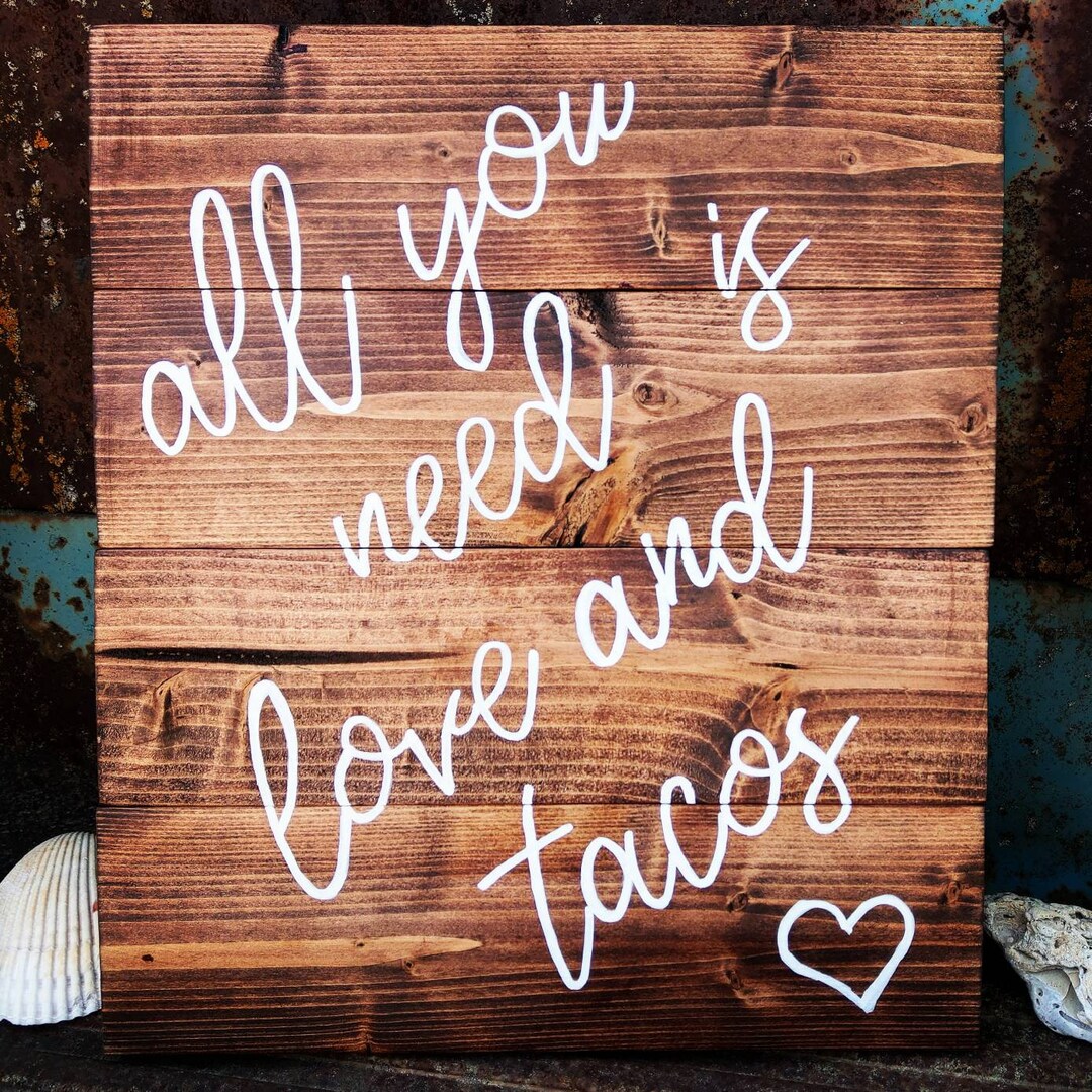Rustic Taco Sign Taco Bar Sign Wedding Sign Wedding Decor Rustic Decor Wooden Sign ...