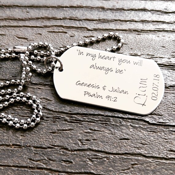 Mens remembrance necklace deals