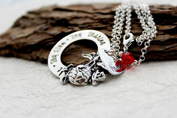 Marine on sale mom jewelry