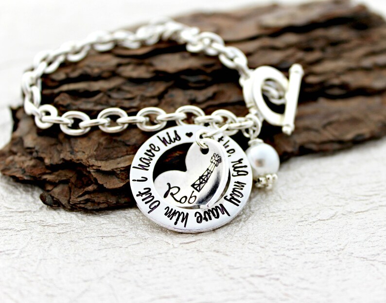 Oilfield Wife Jewelry Oilfield Wife Gift Oil Tower Jewelry Oilfield Girlfriend Oilfield Wife Bracelet Roughneck Wife Jewelry
