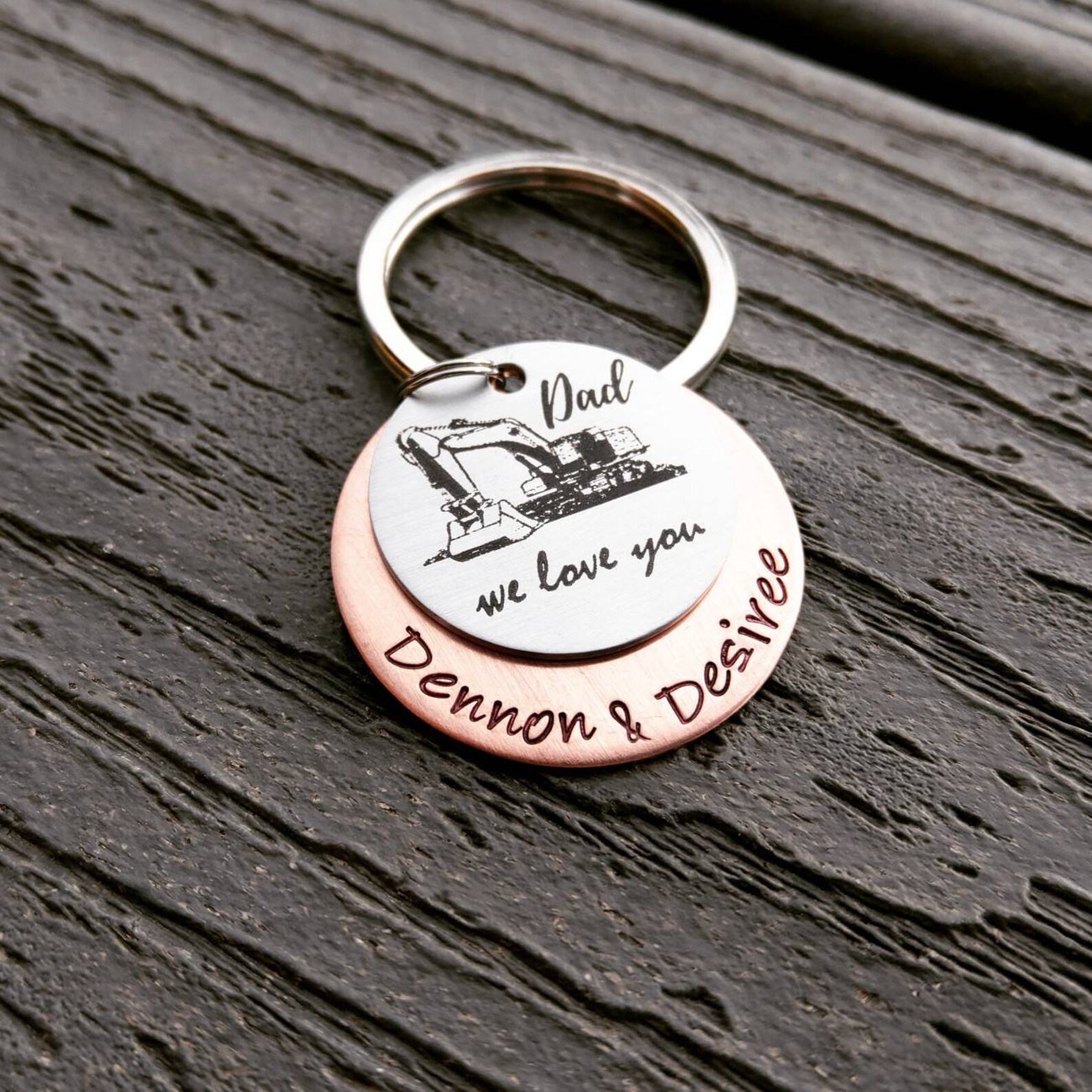 Be Safe Keychain Construction Keychain Dad Gift Etsy