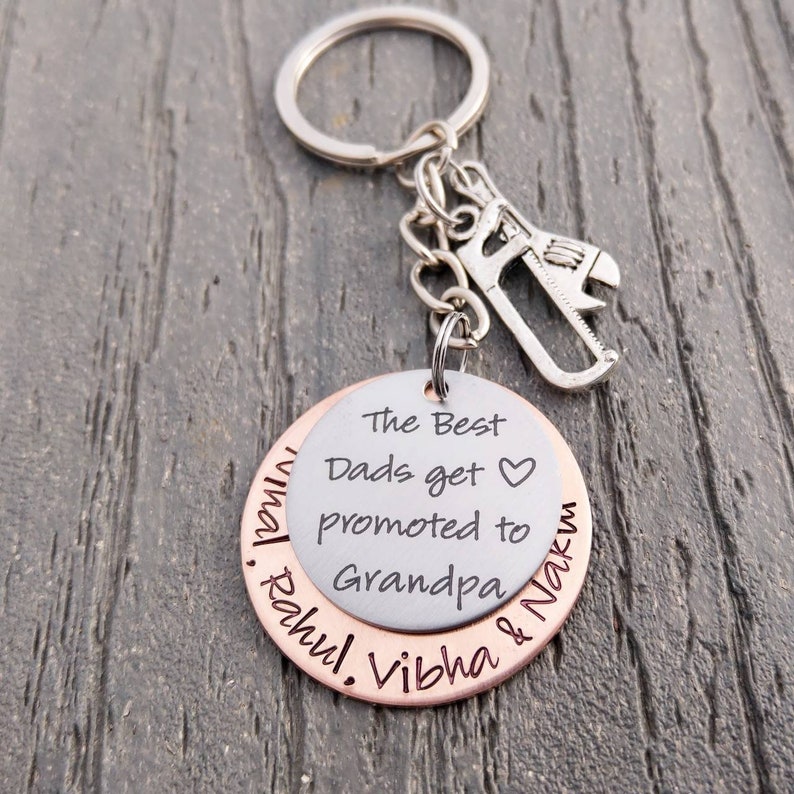 Best Grandpa Keychain Grandpa Keychain Grandpa Gift Etsy