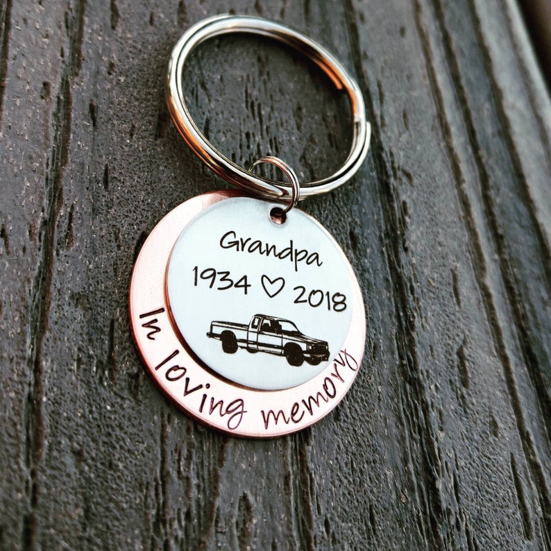 Truck Driver Keychain Dad Keychain Daddy Keychain Granpa Keychain Drive Safe Keychain Truck Driver Gift Trucker Gift Stay Safe image 7