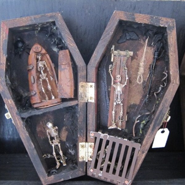 The Ex Torture Chamber Miniature Coffin Shadow Box