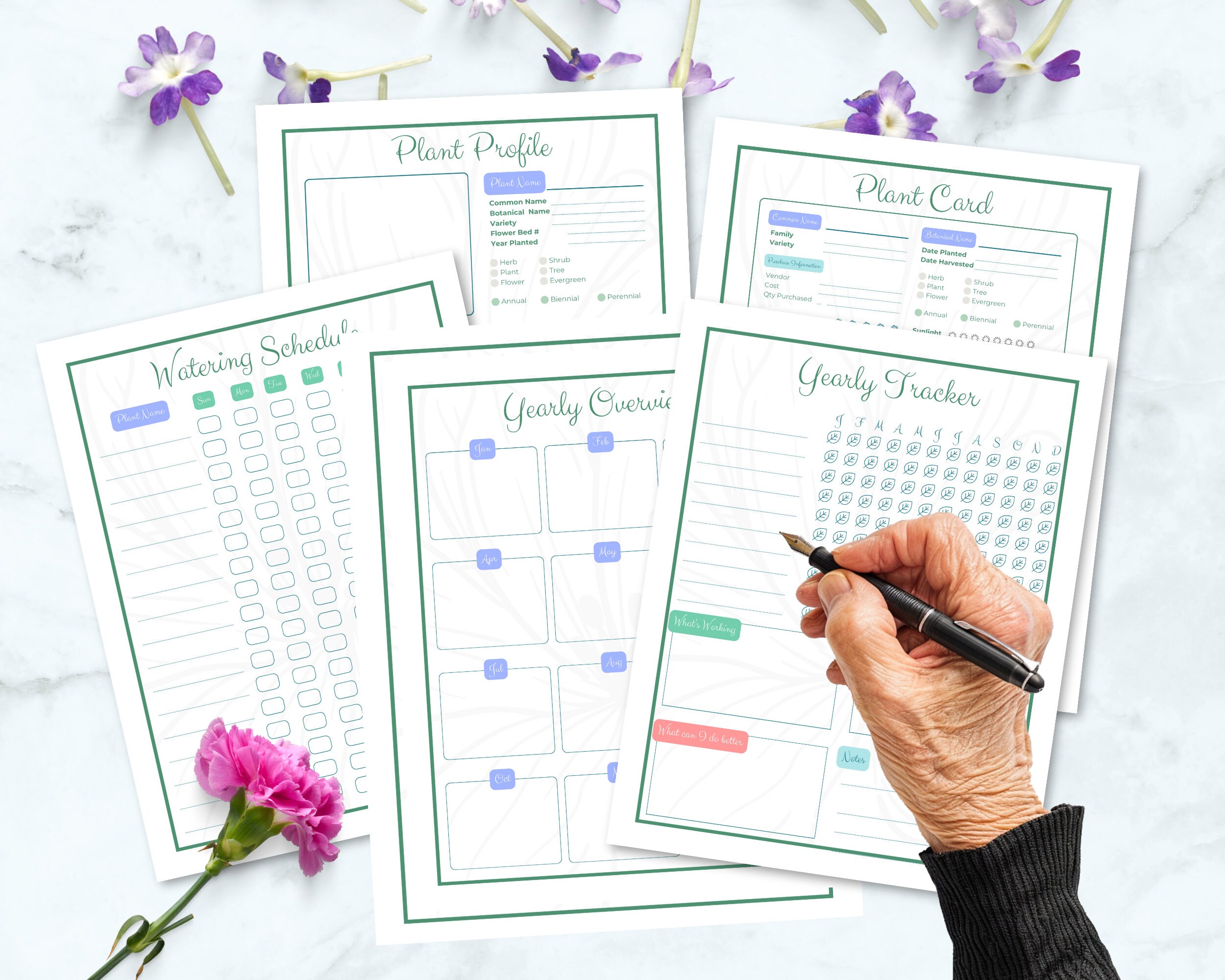 Printable Gardening Planner, Garden Planner Log, Gardening Organizer - Etsy