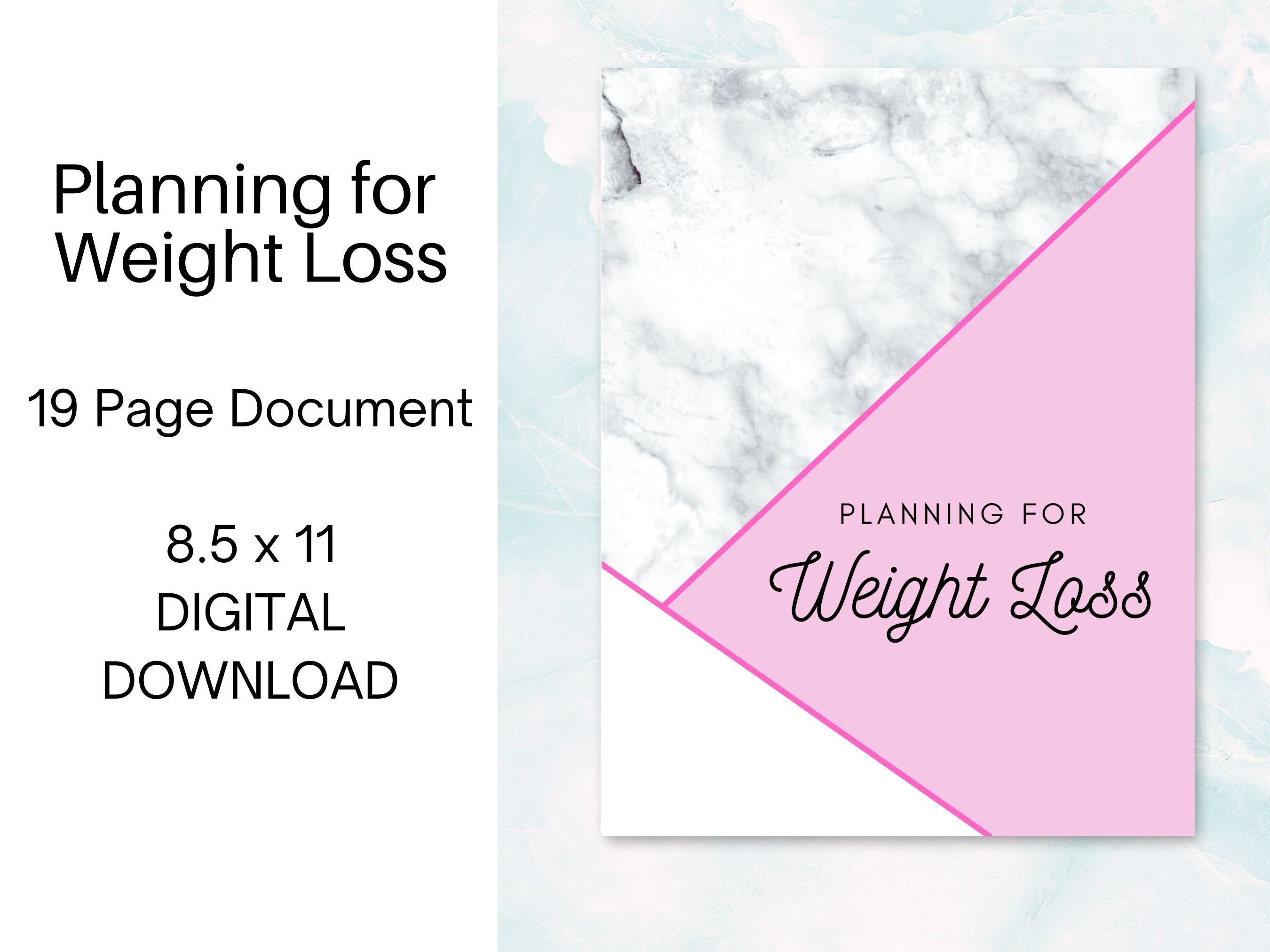 Printable Weight Loss Tracker, Meal Plan, Goal Planner, Motivation ...