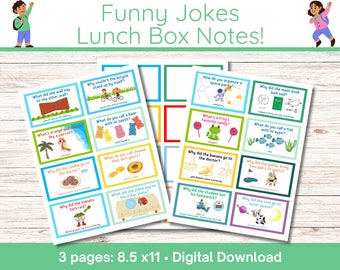 Funny Jokes Lunch Box Notes Printable Lunch Box Notes Funny Jokes for Kids
