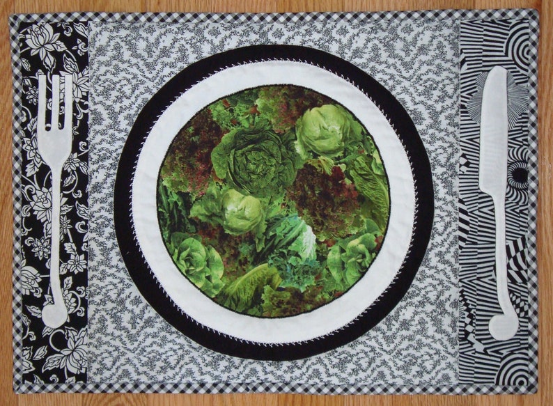 Black & White and Food All Over quilt pattern image 4