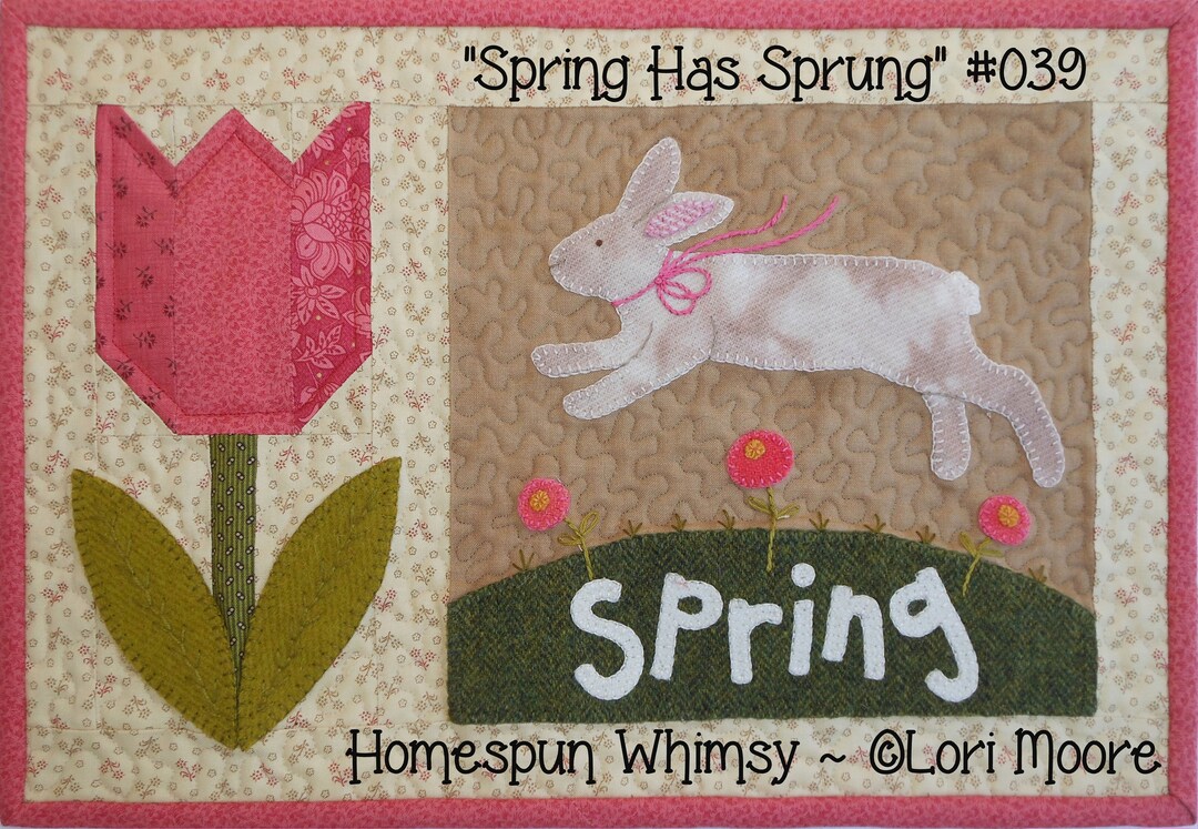 Spring Has Sprung ~ Mug Rug #039 ~ DIGITAL DOWNLOAD PATTERN - Etsy