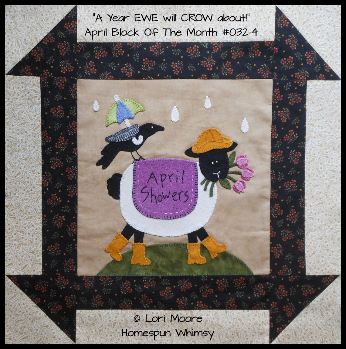 April ~ Block of the Month PATTERN #032-04 ~ DIGITAL DOWNLOAD - Etsy