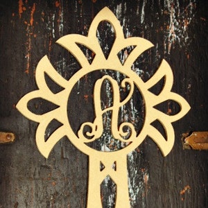Wooden Cross Monogram: DIY Craft, Ready to Paint