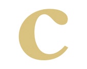 Unfinished LOWERCASE Letter (c) TIMES Paintable