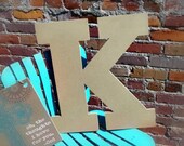 Big Wooden Letters, Wall Hanging Craft, DIY Wood MDF, Rockwell K