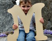 Unfinished Wooden Alphabet Letters, Door Hanger, Wall Decor, Beltorian, Craft Letter, Full Alphabet Available, Art and Decor Letter