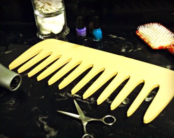 Hair Comb, Hair Salon, Beautician, Wood, Decor, Unfinished, Cosmetology Cutout, Beautician, Salon Decor, Hair Comb Prop, DIY