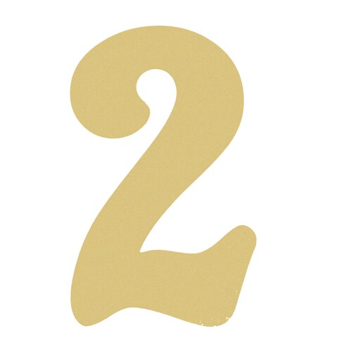 Numéro de bois brut : suspension murale artisanale en MDF