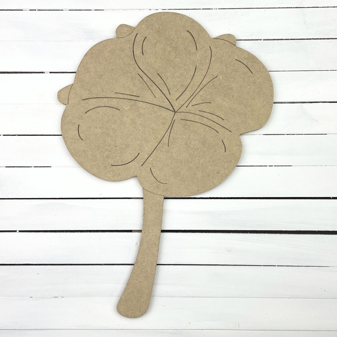Cotton Boll Craft Shape: Unfinished MDF Fall Decor - Etsy
