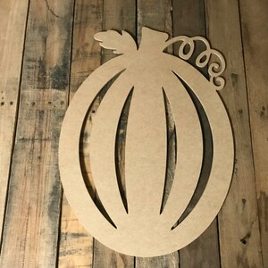 Pumpkin Wooden Unfinished Cutout. Buy Pumpkin Fall Décor Shapes Now!