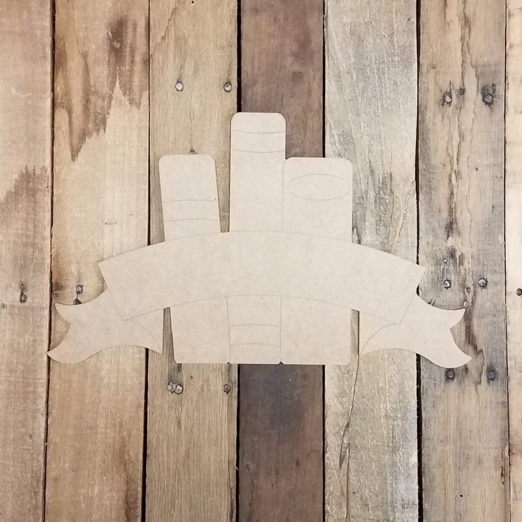 Banner Mdf Paintable Bookshelf Banner: Unfinished MDF Wood Cutout - Etsy