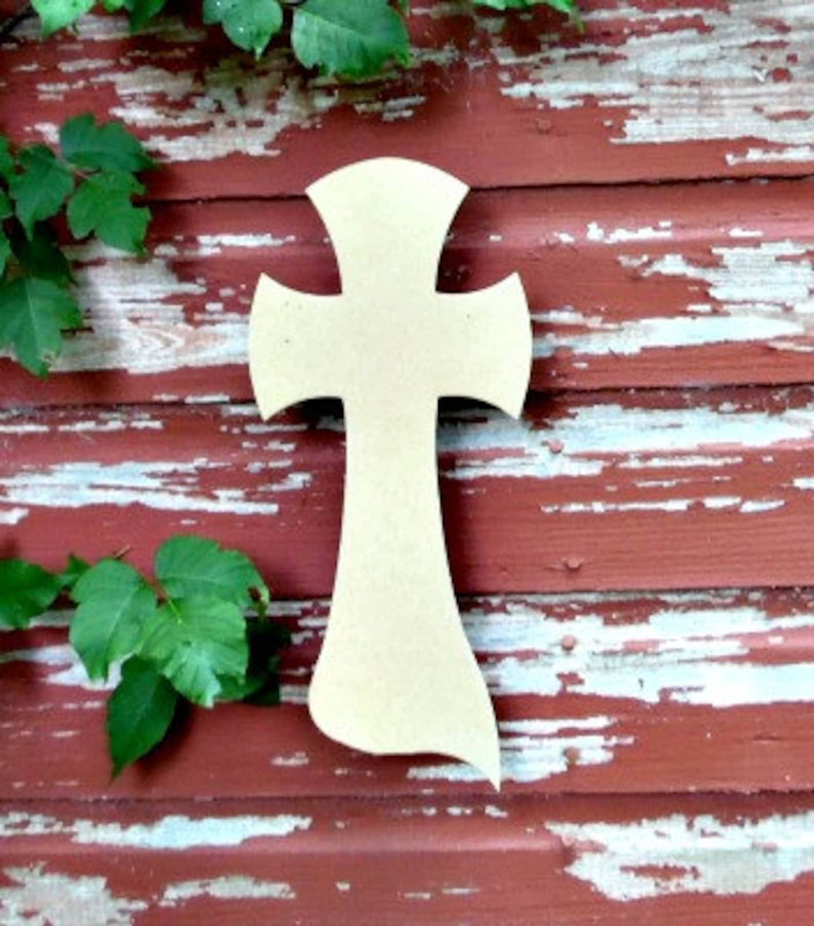 Unfinished MDF Wooden Cross 18 Decorative Craft Cross - Etsy