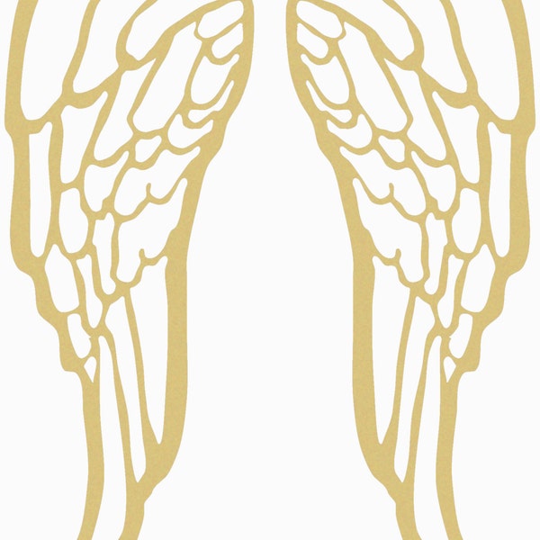 MICHAEL'S WINGS Unfinished Wooden Craft Shape, Do It Yourself, Arch Angel Wing Pair, Seraph Wing Shape, Wing Cutout, Blank Paintable Wings