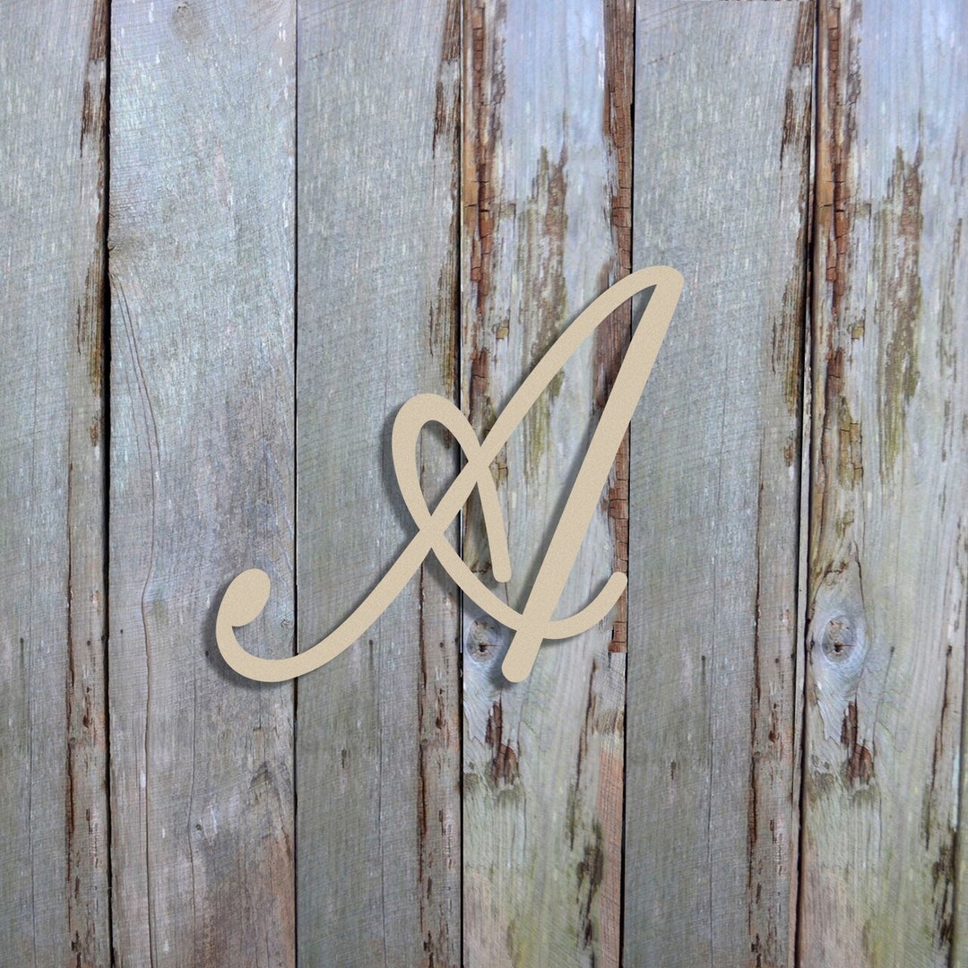 Unfinished Wooden Alphabet Letters, Door Hanger, Wall Decor, Fameliya, Craft Letter, Full