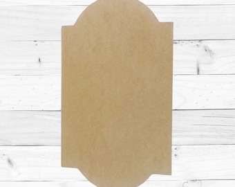 Plaque, Unfinished Cutout, Wooden Shape, Paintable Wooden MDF