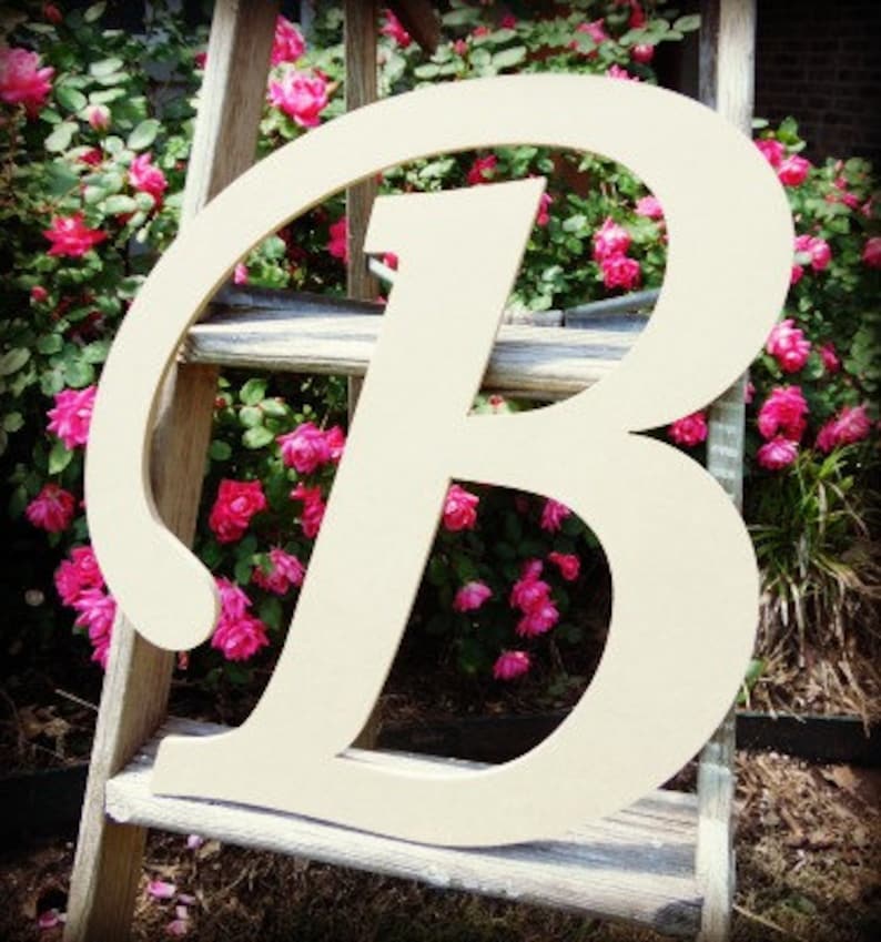 Unfinished Wooden Alphabet Letter Wood Letter Wall Decor Etsy