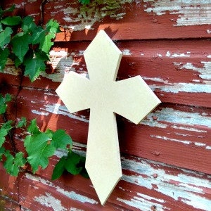 Unfinished MDF Wooden Cross #42, Decorative Craft Cross, Easter Home ...