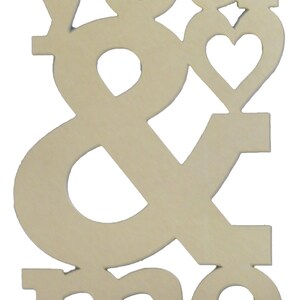 Wooden Unfinished Letters Block (VERTICAL YOU&ME), Home Decor, Wall Hanging
