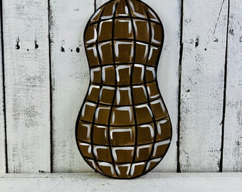 Peanut Craft Shape: Paint By Line, Unfinished HDF Wood