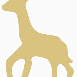 GIRAFFE Unfinished Wooden Craft Shape, Do It Yourself, DIY, Children&#39;s Zoo Animal Shape, Blank Giraffe Art Craft Cutout